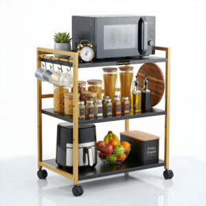 Gemini_Generated_Image_32zwmm32zwmm32zw copy Metal 3-Tire Microwave Stand Ms-3 (Golden Black)