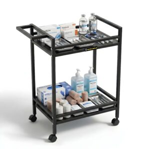 Gemini_Generated_Image_fne7u6fne7u6fne7 (1) copy.JPG 2-Tire Medical Trolley (Black)