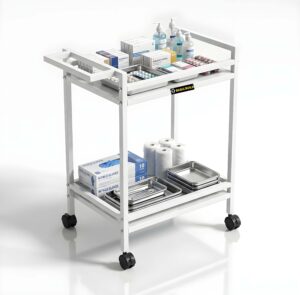 Gemini_Generated_Image_otho43otho43otho copy 2-Tire Medical Trolley (White)