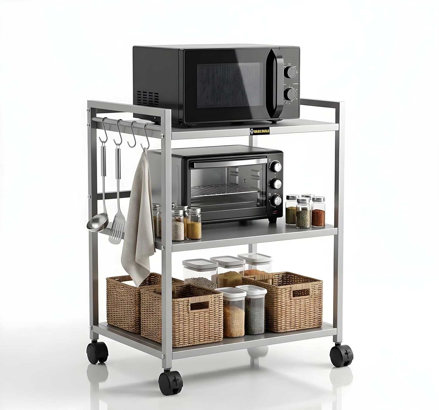 erte MS 3 Microwave Stand Silver